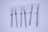 W032 Skinny Mini 10cm Long Knitting Needles 0.8 0.9 1.0 1.1 1.3 1.5mm Dolly Size Doll Sewing Notions Essential Craft Supply