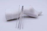 W032 Skinny Mini 10cm Long Knitting Needles 0.8 0.9 1.0 1.1 1.3 1.5mm Dolly Size Doll Sewing Notions Essential Craft Supply