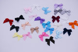 W033 Tiny 2×2.2cm Satin Ribbon Bow Tie Decor Sewing Craft Doll Clothes Making Sewing Supply Accessories