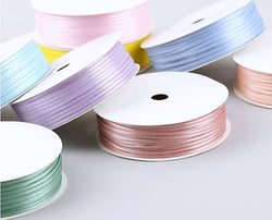 R018 Skinny 2mm Ribbon 20 Colors Sewing Craft Doll Clothes Making Sewing Supply