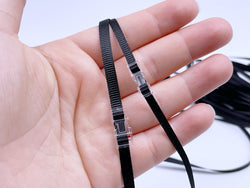 R007 3.5MM 5MM Black Skinny Ribbon Sewing Craft Doll Clothes Making Sewing Supply