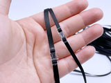 R007 3.5MM 5MM Black Skinny Ribbon Sewing Craft Doll Clothes Making Sewing Supply