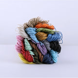 R009 Multi Colors 1mm Wax Cotton Cord Jewelry Making Stringing Sewing Craft Doll Clothes Making Sewing Supply