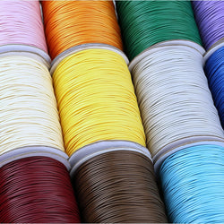 R021 Shiny 0.5mm 1mm Wax Cord Jewelry Making Stringing Sewing Craft Doll Clothes Making Sewing Supply