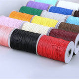 R021 Shiny 0.5mm 1mm Wax Cord Jewelry Making Stringing Sewing Craft Doll Clothes Making Sewing Supply