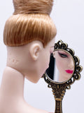 D002 Retro Vintage Style Mirror Doll Miniature Charm Dollhouse Display For 12" Fashion Dolls Like FR PP Blythe BJD Momoko Poppy Parker Fashion Royalty