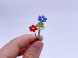 D007 Little Cute Daisy Flower 1:12  Miniature Dollhouse Diorama Display