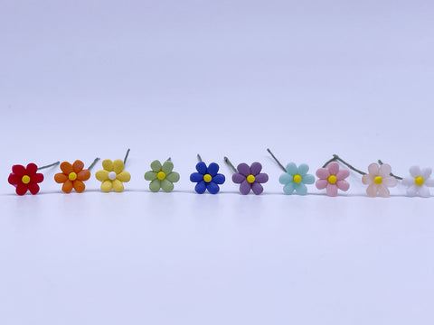 D007 Little Cute Daisy Flower 1:12  Miniature Dollhouse Diorama Display