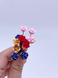 D008 Rose Flower 1:12 Miniature Dollhouse Diorama Display