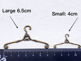 D048 Cute Miniature Clothes 6.5cm 4cm Hanger For 1/6 1/12 Miniature For 12" Fashion Dolls Like FR PP Blythe BJD