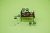 D055 Clear Glass Looking Storage Kicthen Food Jars Set Dollhouse Miniature Display For 1/6 Scale Dolls