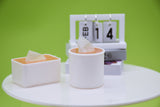 D057 Tiny Tissue Box Round/Cube Cover Dollhouse Miniature Display For 1/12 Scale 1/6 Scale Dolls