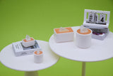 D057 Tiny Tissue Box Round/Cube Cover Dollhouse Miniature Display For 1/12 Scale 1/6 Scale Dolls