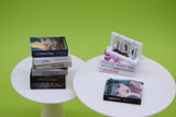 D060 Set Of 9 Books 3×4cm Dollhouse Miniature Display For 1/6 Scale Dolls