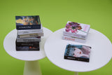 D060 Set Of 9 Books 3×4cm Dollhouse Miniature Display For 1/6 Scale Dolls