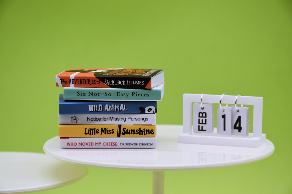 50%OFF> D061 Set Of 6 Books 3.5×4.7cm Dollhouse Miniature Display F – i ...