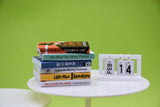 D061 Set Of 6 Books 3.5×4.7cm Dollhouse Miniature Display For 1/6 Scale Dolls