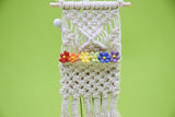 D062 Wall Hanging Decorative Woven Storage Bag Dollhouse Miniature Display For 1/6 Scale Dolls