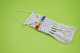 D062 Wall Hanging Decorative Woven Storage Bag Dollhouse Miniature Display For 1/6 Scale Dolls