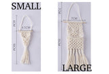 D062 Wall Hanging Decorative Woven Storage Bag Dollhouse Miniature Display For 1/6 Scale Dolls