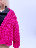 Handmade by Jiu 053 - Hot Pink Cardigan For 12“ Dolls Like Fashion Royalty FR Poppy Parker PP Nu Face NF