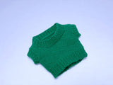 Handmade by Jiu 056 - Green Knitting Sweater Vest For 12“ Dolls Like Fashion Royalty FR Poppy Parker PP Nu Face NF
