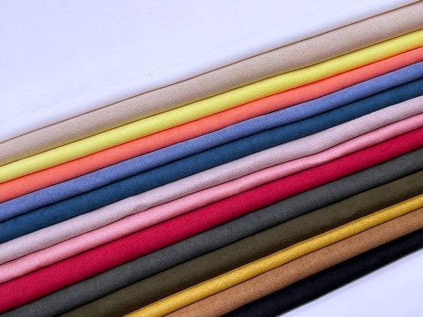 F008 NEW Color Collection Faux Suede Fabric Doll Sewing Craft Doll Clothes Making Sewing Supply For 12" Fashion Dolls Like FR PP Blythe BJD