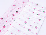 F015 Cute Strawberry 45×35cm Cotton Fabric For Doll Clothes Sewing Doll Craft Sewing Supply