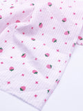 F015 Cute Strawberry 45×35cm Cotton Fabric For Doll Clothes Sewing Doll Craft Sewing Supply