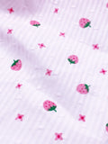 F015 Cute Strawberry 45×35cm Cotton Fabric For Doll Clothes Sewing Doll Craft Sewing Supply