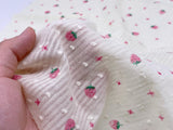 F015 Cute Strawberry 45×35cm Cotton Fabric For Doll Clothes Sewing Doll Craft Sewing Supply