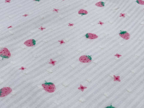 F015 Cute Strawberry 45×35cm Cotton Fabric For Doll Clothes Sewing Dol – i  Sew For Doll