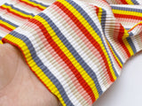 F024 Skinny Rib Knit Colorful Stripes Stretch Fabric 30×45cm For Doll Clothes Sewing Craft Sewing Supplies For 12" Fashion Dolls Like FR PP Blythe BJD