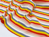 F024 Skinny Rib Knit Colorful Stripes Stretch Fabric 30×45cm For Doll Clothes Sewing Craft Sewing Supplies For 12" Fashion Dolls Like FR PP Blythe BJD