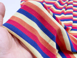 F024 Skinny Rib Knit Colorful Stripes Stretch Fabric 30×45cm For Doll Clothes Sewing Craft Sewing Supplies For 12" Fashion Dolls Like FR PP Blythe BJD