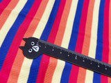 F024 Skinny Rib Knit Colorful Stripes Stretch Fabric 30×45cm For Doll Clothes Sewing Craft Sewing Supplies For 12" Fashion Dolls Like FR PP Blythe BJD