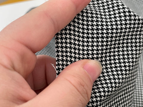 F036 Thin 40×60cm Houndstooth Pattern Cotton Fabric For Doll Clothes Sewing Doll Craft Sewing Supplies For 12" Fashion Dolls Like FR PP Blythe BJD