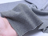 F035 Cotton Knit Fabric 2mm Tiny Stripes  45×40cm Stretchy Fabric Doll Sewing Craft Doll Clothes Making Sewing Supply