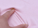F035 Cotton Knit Fabric 2mm Tiny Stripes  45×40cm Stretchy Fabric Doll Sewing Craft Doll Clothes Making Sewing Supply