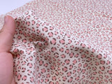 F043 35×50cm Cute Pink Leopard Fine Corduroy Fabric Doll Sewing Craft Doll Clothes Making Sewing Supply