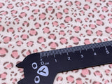 F043 35×50cm Cute Pink Leopard Fine Corduroy Fabric Doll Sewing Craft Doll Clothes Making Sewing Supply