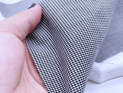 F045 Silk 45×30cm Mini Houndstooth Pattern Fabric For Doll Clothes Sewing Doll Craft Sewing Supplies For 12" 16" Fashion Dolls