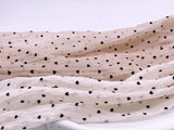 F055 Linen Fabric With Little Hearts 45×35cm For Doll Clothes Sewing Doll Craft Sewing Supplies For 12" 16" Fashion Dolls
