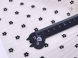 F058 Linen Fabric With Little Flowers 45×35cm For Doll Clothes Sewing Doll Craft Sewing Supplies For 12" 16" Fashion Dolls