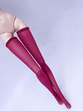 C001 Handmade Mesh Fabric Doll Over the Knee Socks For Fashion Royalty Nu Face Dolls