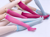 C002 Handmade Mesh Fabric Doll Knee Socks For Fashion Royalty Nu Face Poppy Parker Dolls