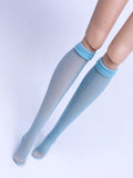 C002 Handmade Mesh Fabric Doll Knee Socks For Fashion Royalty Nu Face Poppy Parker Dolls