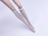 C002 Handmade Mesh Fabric Doll Knee Socks For Fashion Royalty Nu Face Poppy Parker Dolls