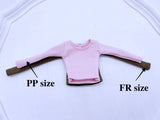 C003B Handmade Doll Clothes Long Sleeve T-shirt For 12" Dolls Like Fashion Royalty Nu face Poppy Parker