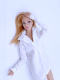 C005 Handmade Doll Lady's Shirt For 12" Fashion Dolls Like Poppy Parker Fashion Royalty NF Doll